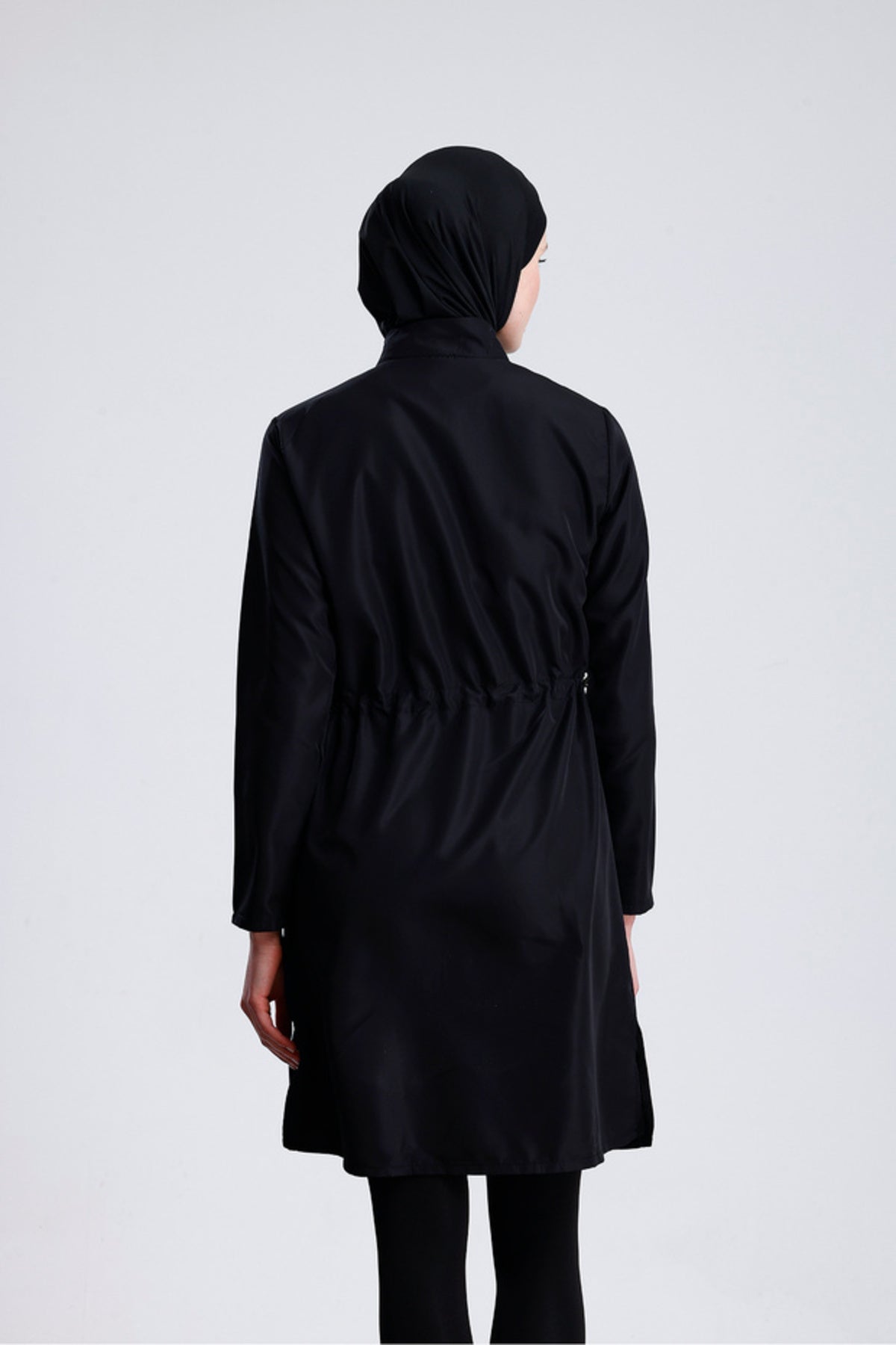Parachute Fabric Zippered Hijab Swimsuit Water-Repellent - MALLTURK