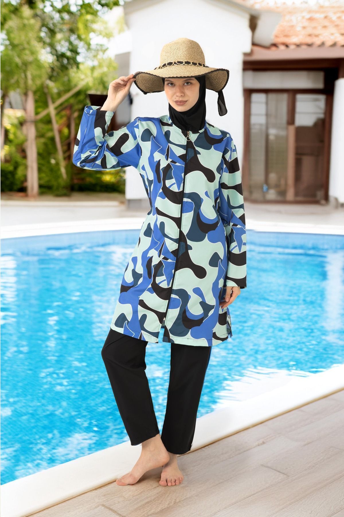 Parachute Full Covered Hijab Swimsuit - MALLTURK