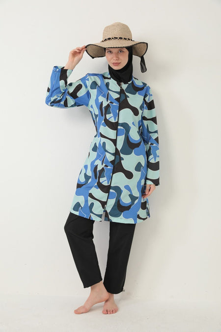 Parachute Full Covered Hijab Swimsuit - MALLTURK