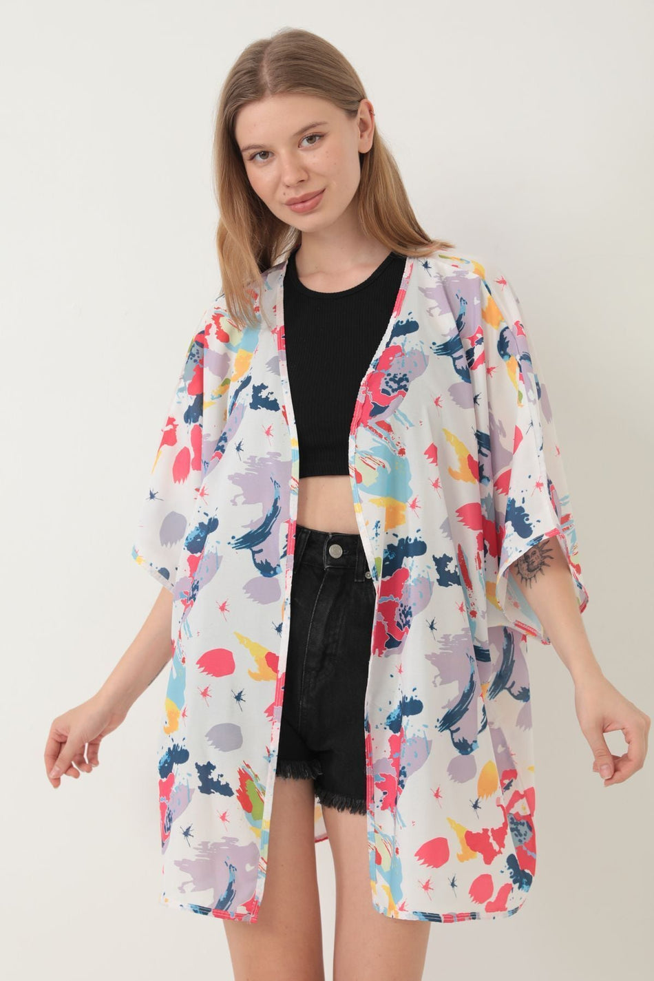 Pareo Beach Dress Kimono Patterned - MALLTURK