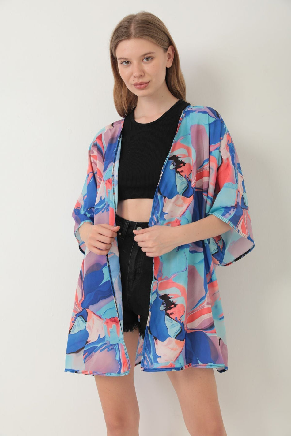 Pareo Beach Dress Kimono Patterned - MALLTURK