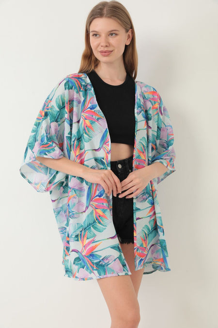 Pareo Beach Dress Kimono Patterned - MALLTURK