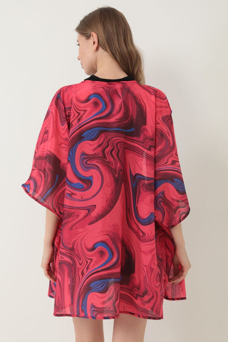 Pareo Beach Dress Kimono Patterned - MALLTURK