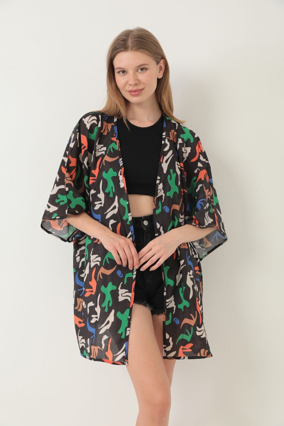 Pareo Beach Dress Kimono Patterned - MALLTURK