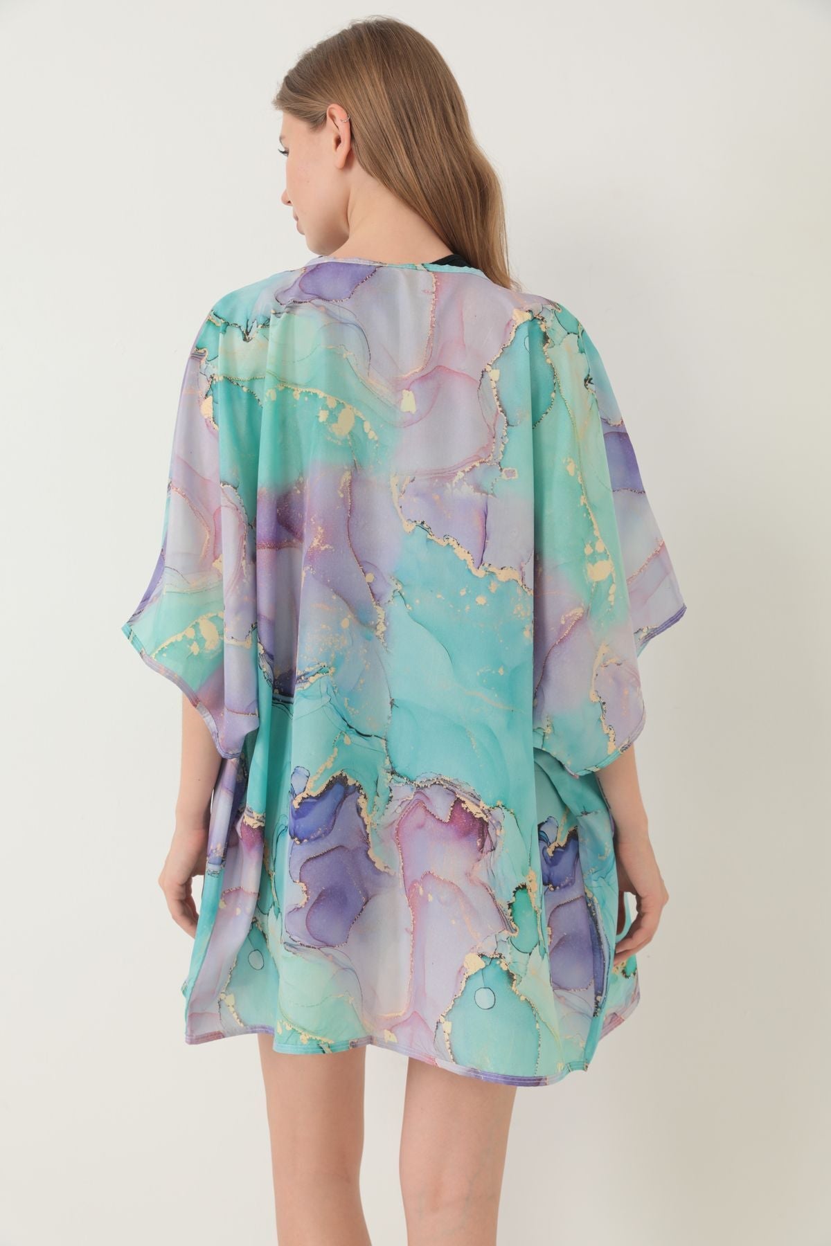 Pareo Beach Dress Kimono Patterned - MALLTURK