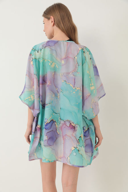 Pareo Beach Dress Kimono Patterned - MALLTURK