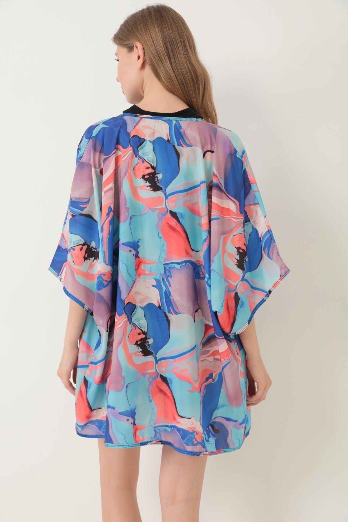 Pareo Beach Dress Kimono Patterned - MALLTURK