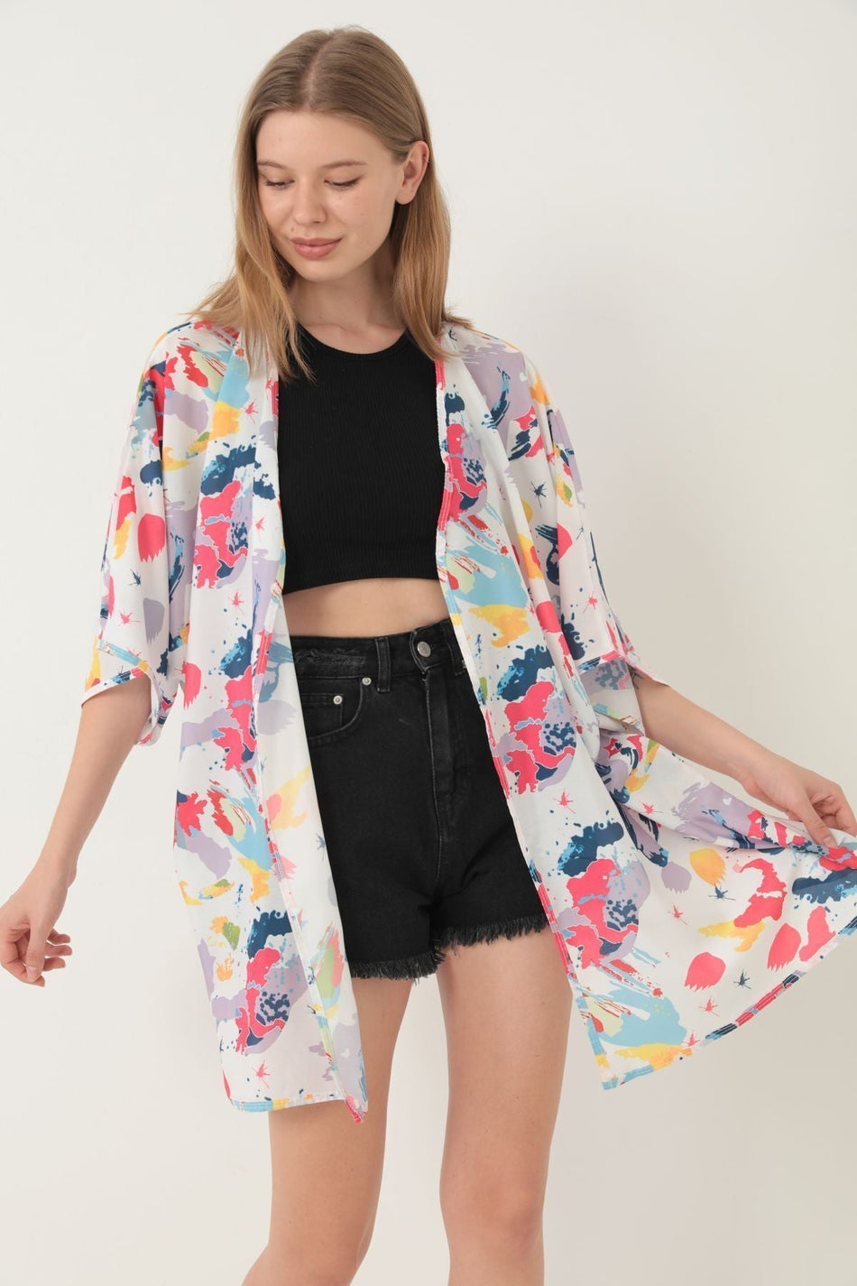 Pareo Beach Dress Kimono Patterned - MALLTURK