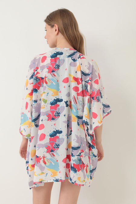 Pareo Beach Dress Kimono Patterned - MALLTURK