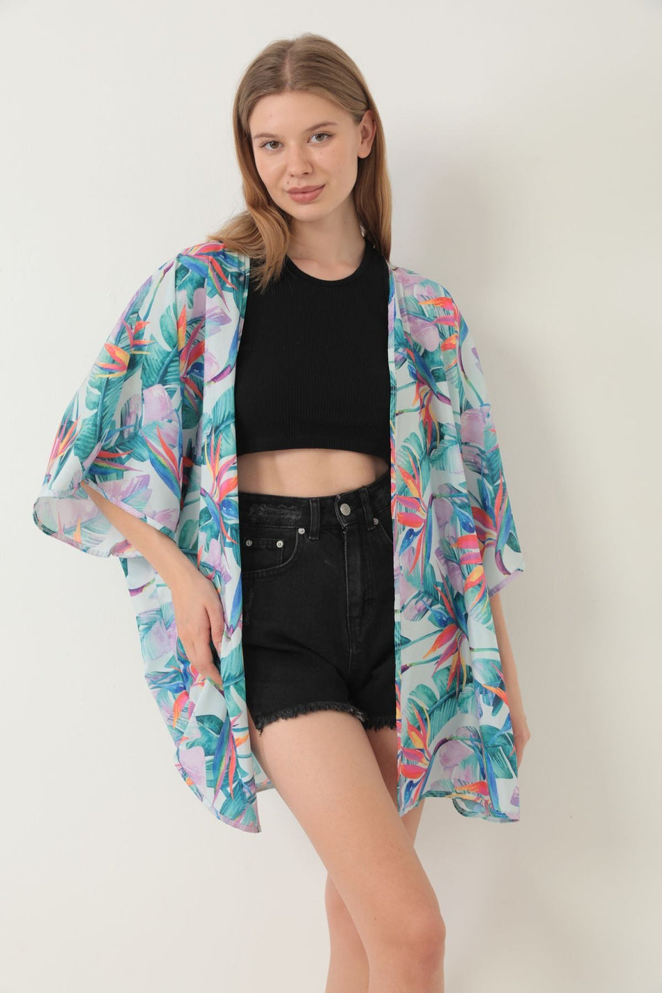 Pareo Beach Dress Kimono Patterned - MALLTURK