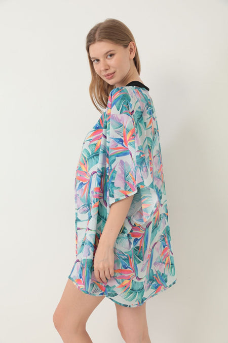 Pareo Beach Dress Kimono Patterned - MALLTURK