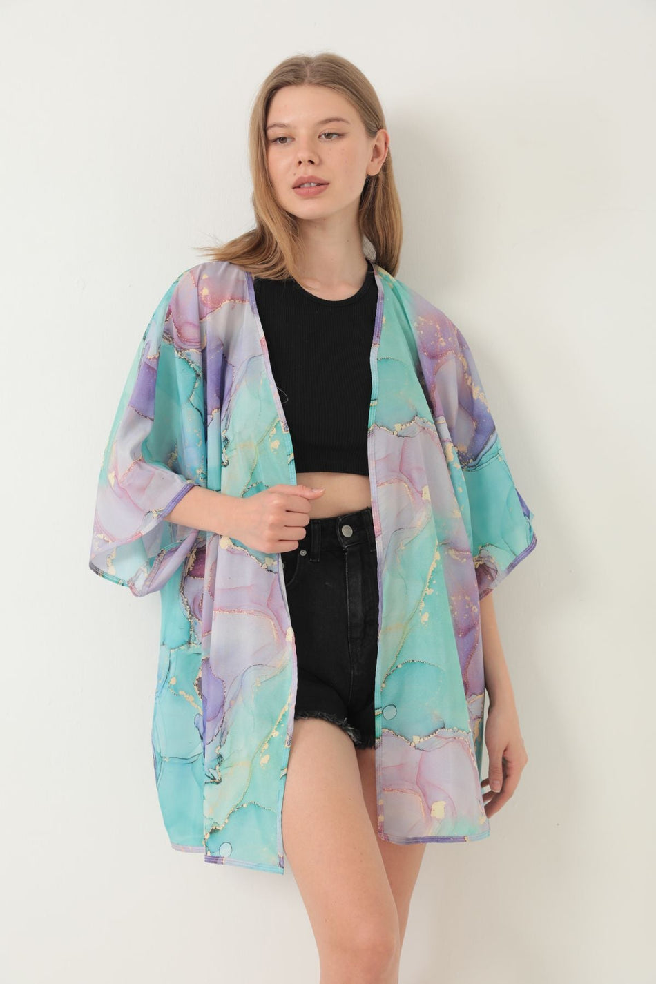 Pareo Beach Dress Kimono Patterned - MALLTURK