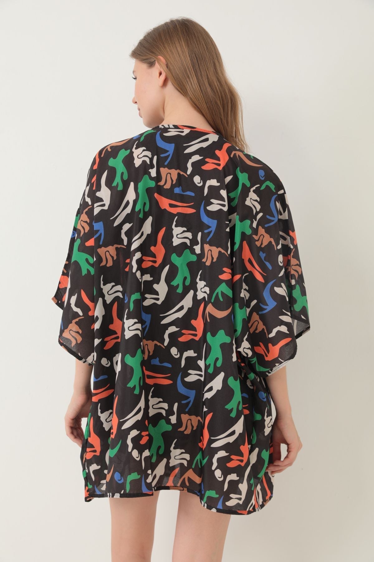 Pareo Beach Dress Kimono Patterned - MALLTURK