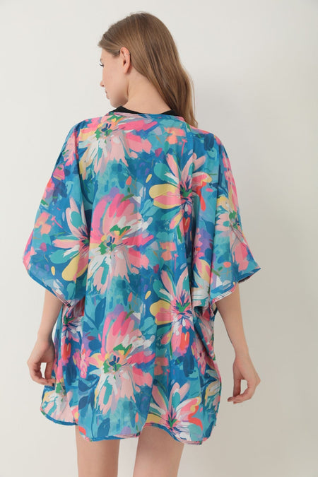 Pareo Beach Dress Kimono Patterned - MALLTURK