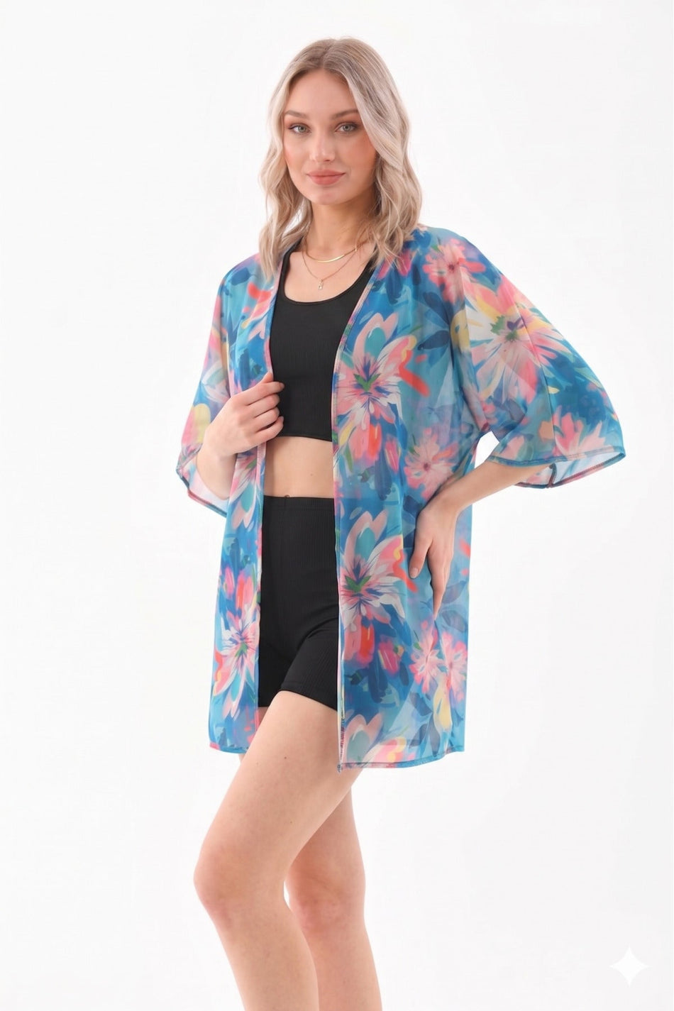 Pareo Crop Swimsuit with Shorts - MALLTURK
