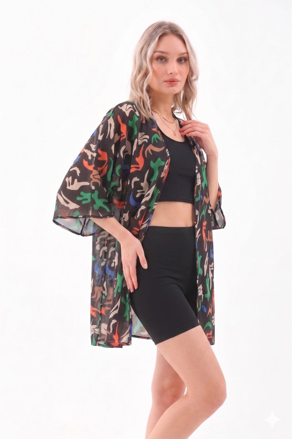 Pareo Crop Swimsuit with Shorts - MALLTURK