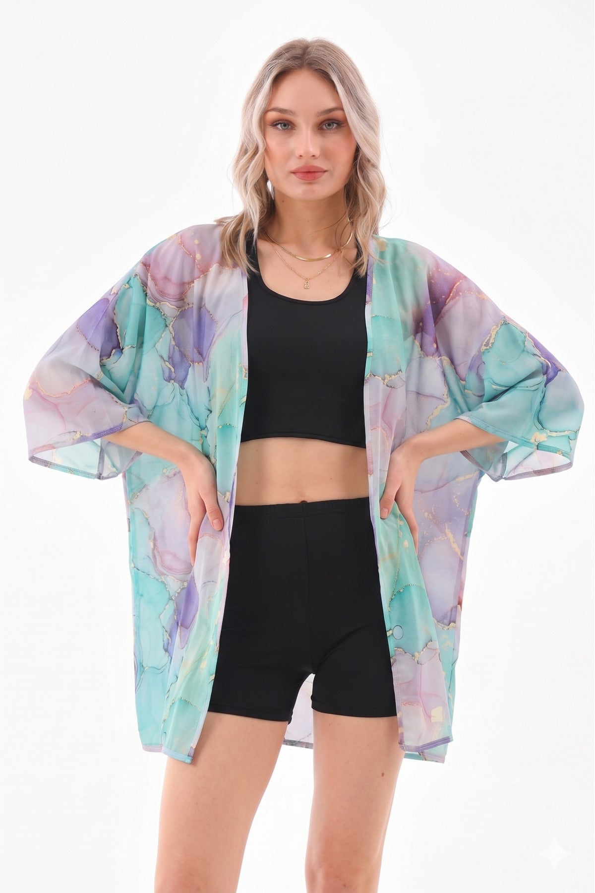 Pareo Crop Swimsuit with Shorts - MALLTURK