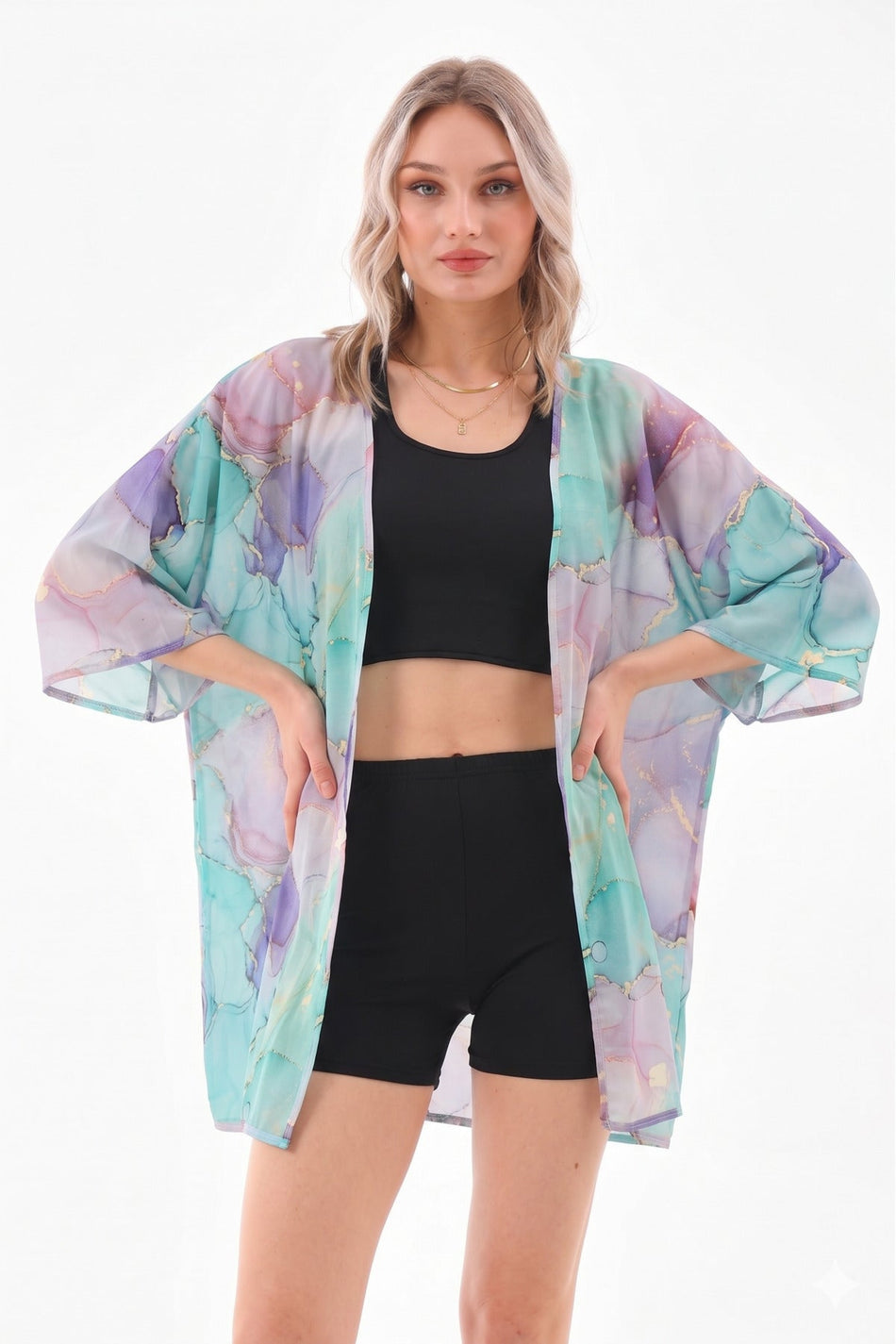 Pareo Crop Swimsuit with Shorts - MALLTURK