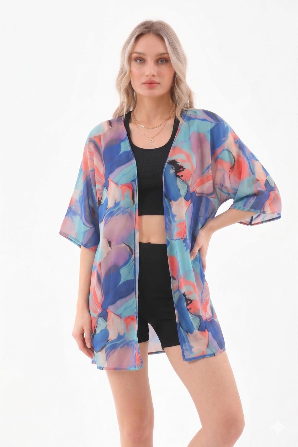 Pareo Crop Swimsuit with Shorts - MALLTURK