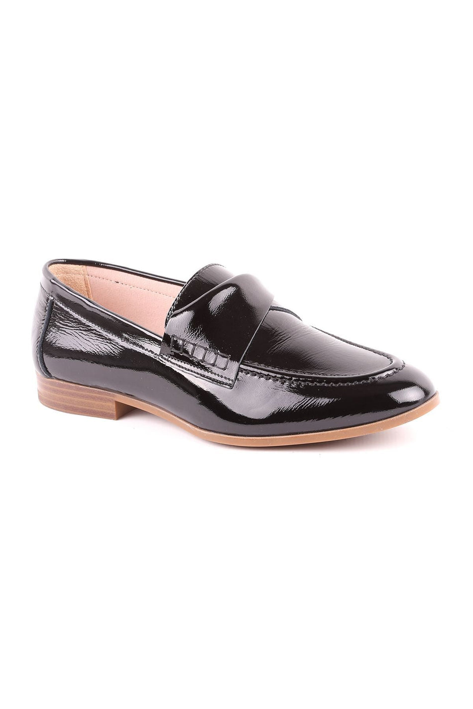Patent Leather L039.15305 Black Women's Loafer Shoes - MALLTURK