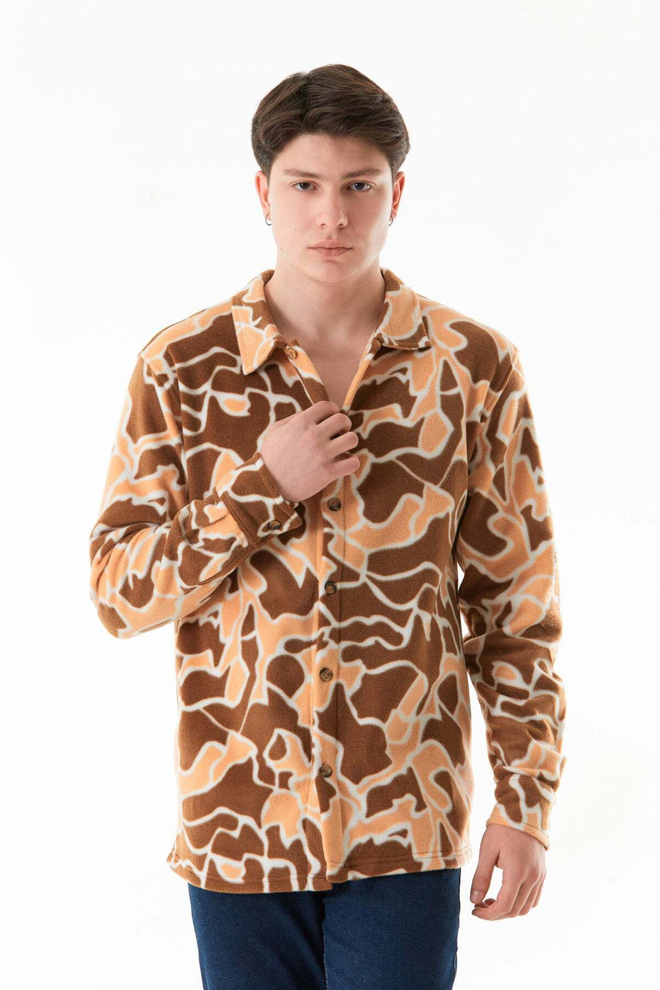 Patterned Fleece Shirt - MALLTURK