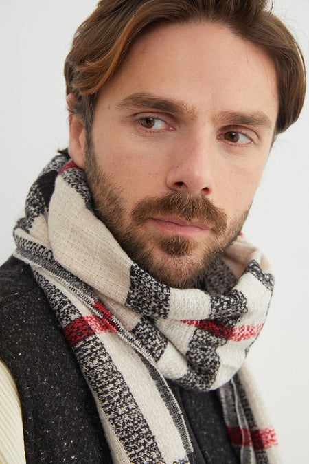 Patterned Soft Textured Scarf - MALLTURK