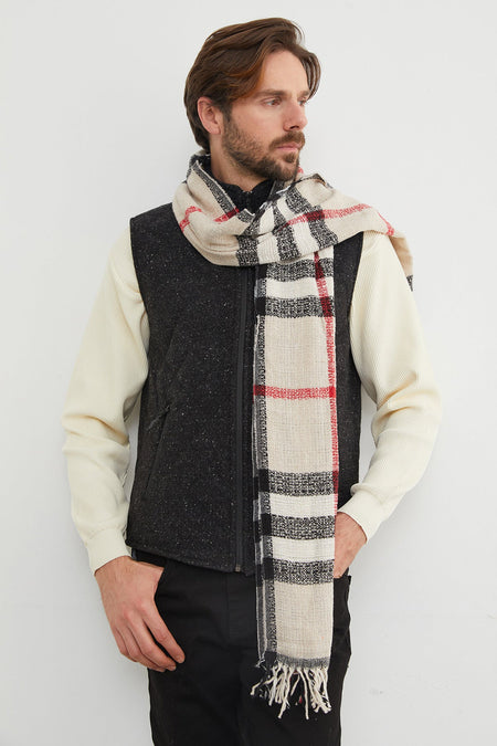 Patterned Soft Textured Scarf - MALLTURK