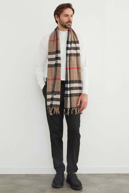 Patterned Soft Textured Scarf - MALLTURK