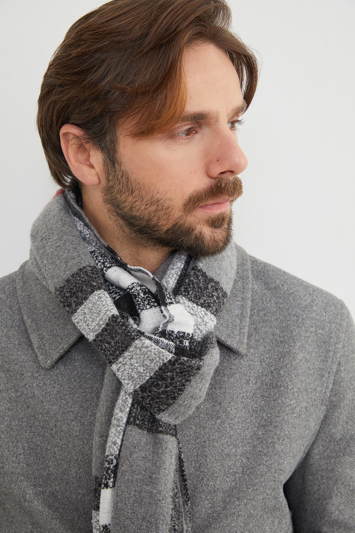 Patterned Soft Textured Scarf - MALLTURK