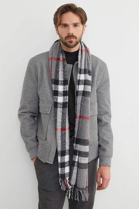 Patterned Soft Textured Scarf - MALLTURK