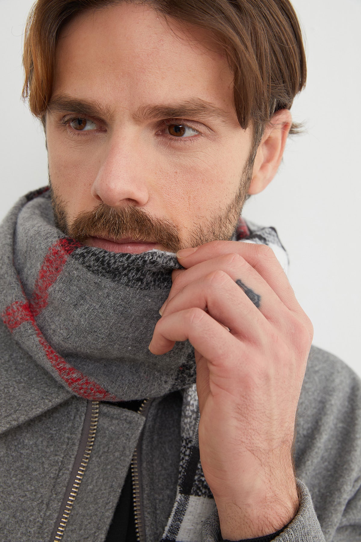 Patterned Soft Textured Scarf - MALLTURK