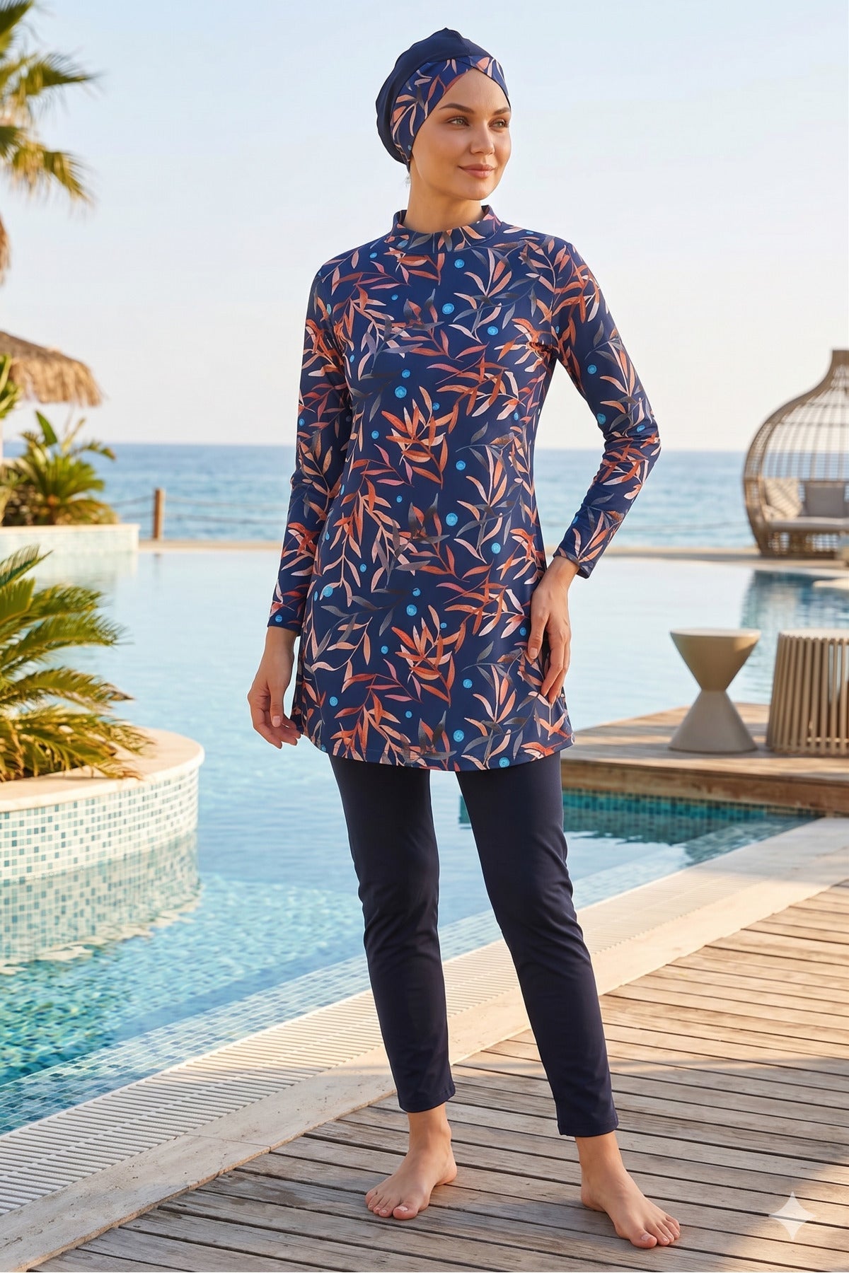 PATTERNED TESETURY SWIMSUIT - MALLTURK