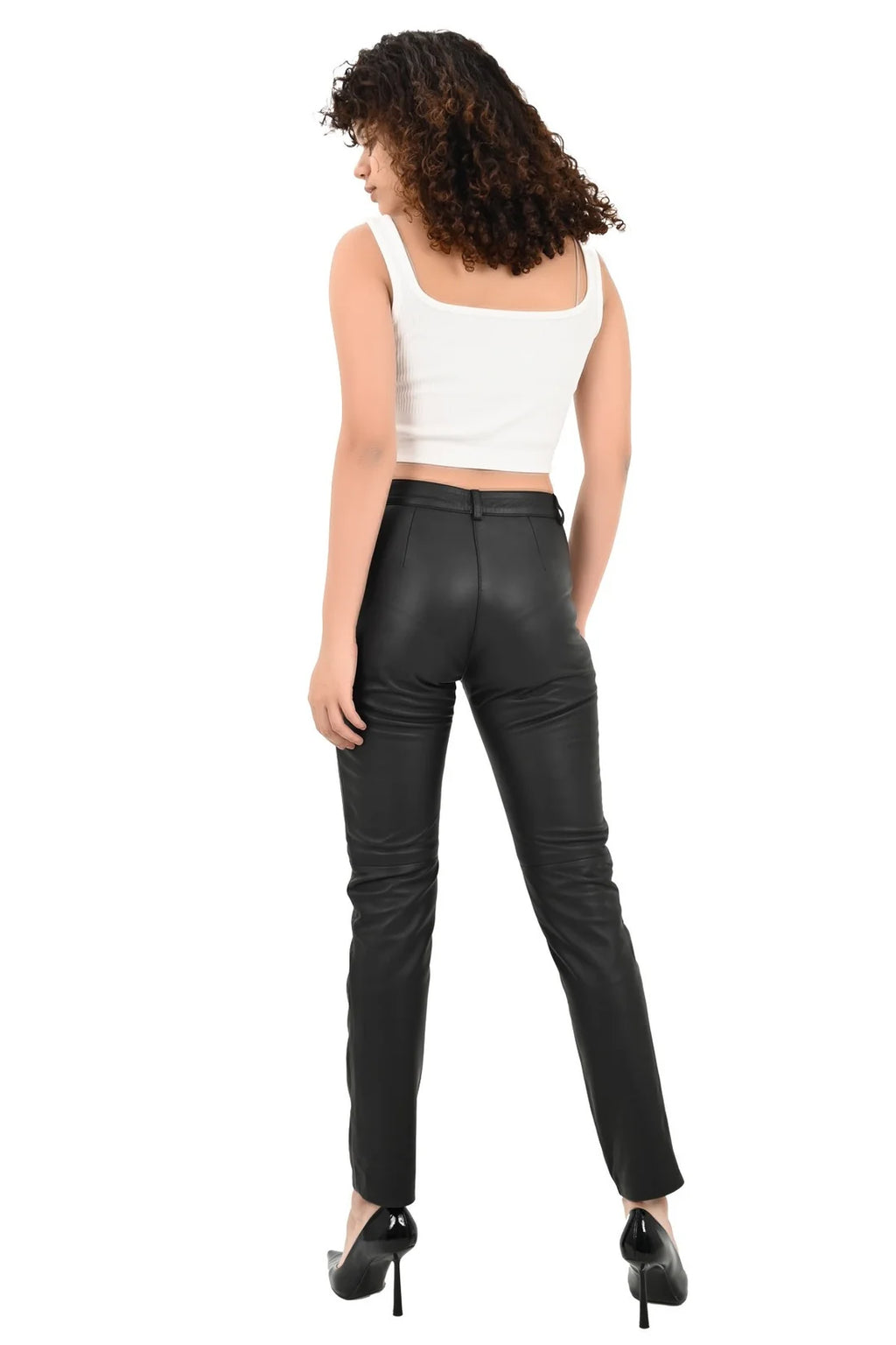 100% Genuine leather women's trousers
