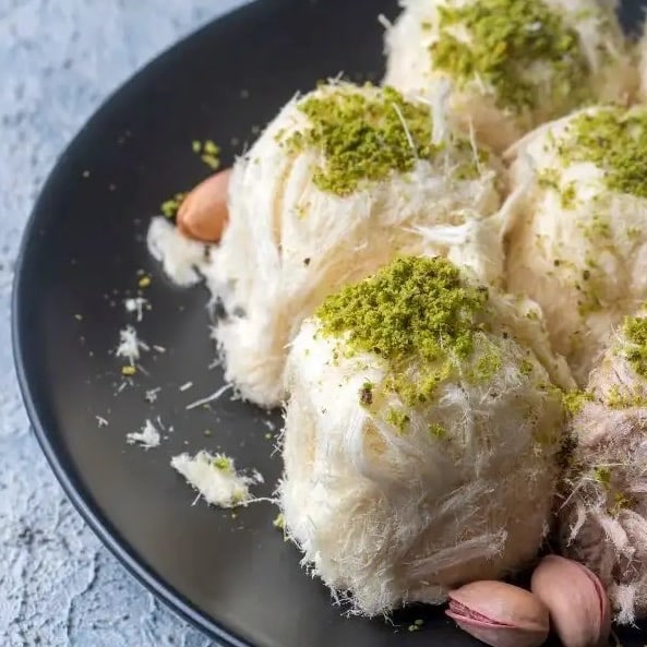 Turkish Floss Halva, Pismaniye, Plain and Cocoa Flavoured
