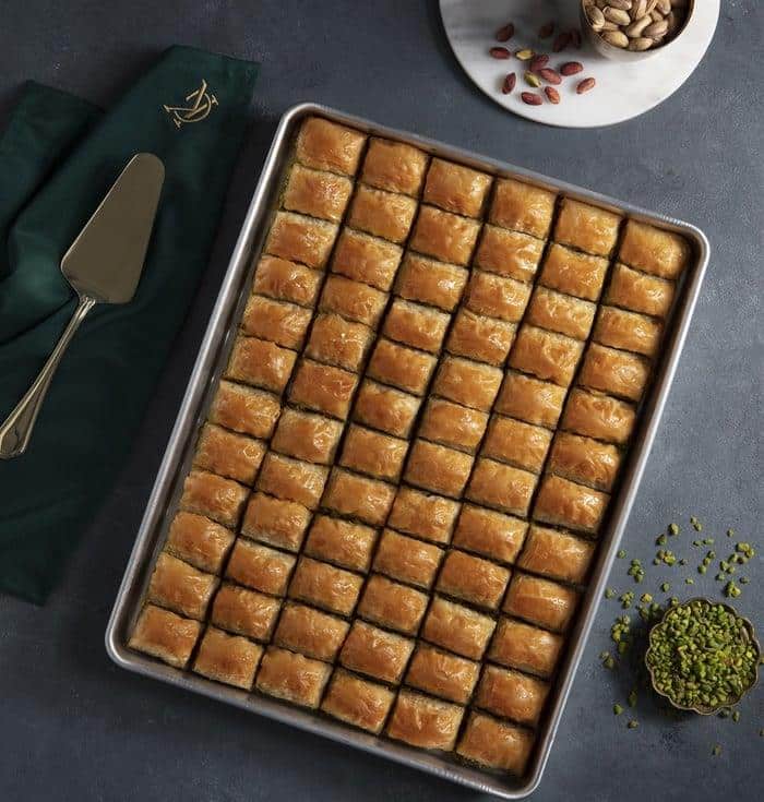Pistachio Baklava (1 Tray) – 2.5 kg (5.51 lbs)