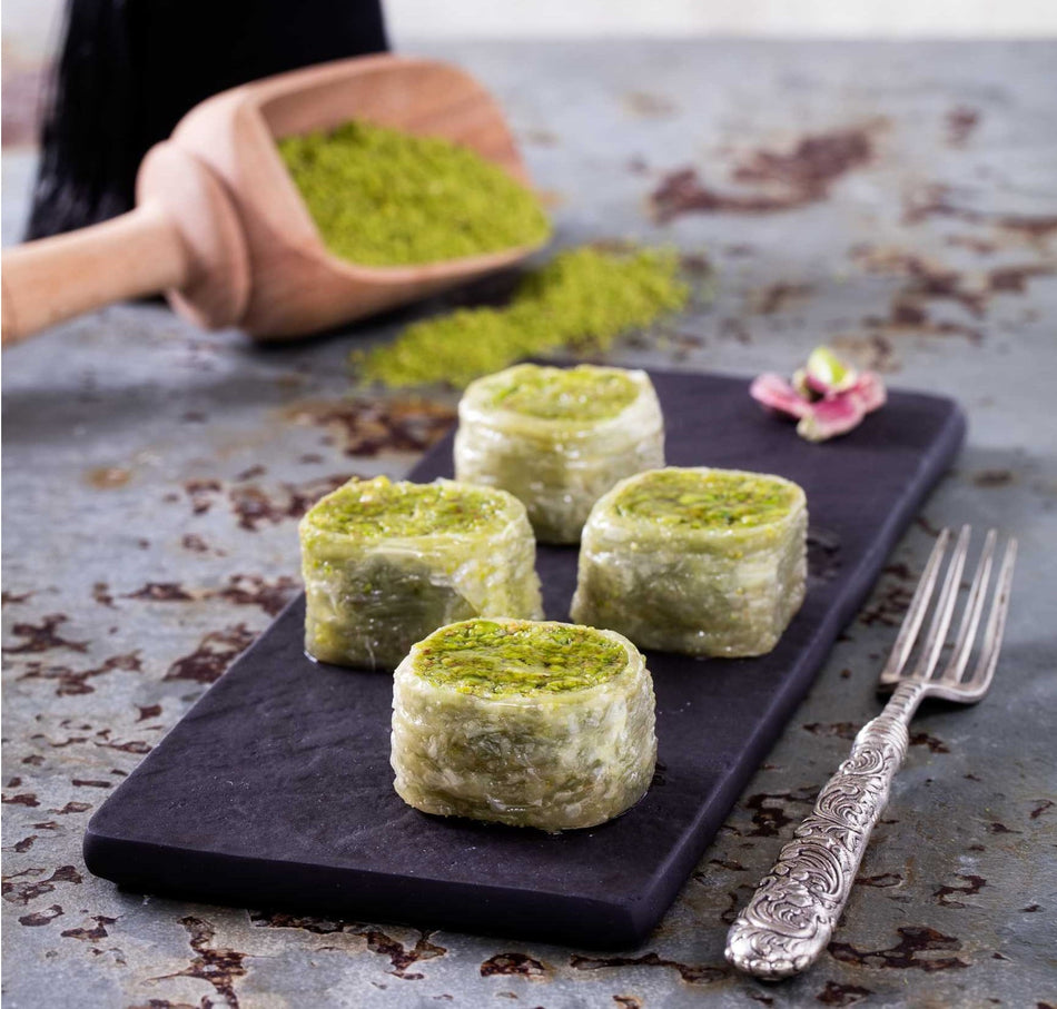 Pistachio Palace Baklava Rolls, Hafiz Mustafa