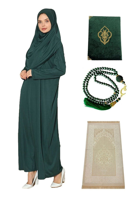 Prayer Set Dress Prayer Rug Pearl Tasbih Yasin - MALLTURK