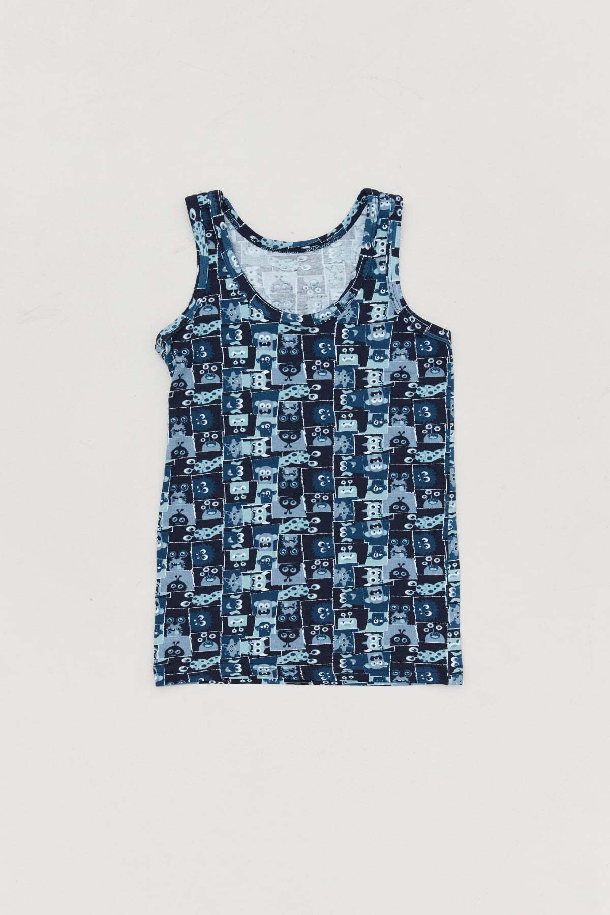 Printed Boy's 3-Piece Undershirt - MALLTURK