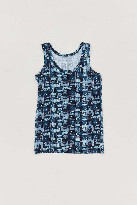 Printed Boy's 3-Piece Undershirt - MALLTURK