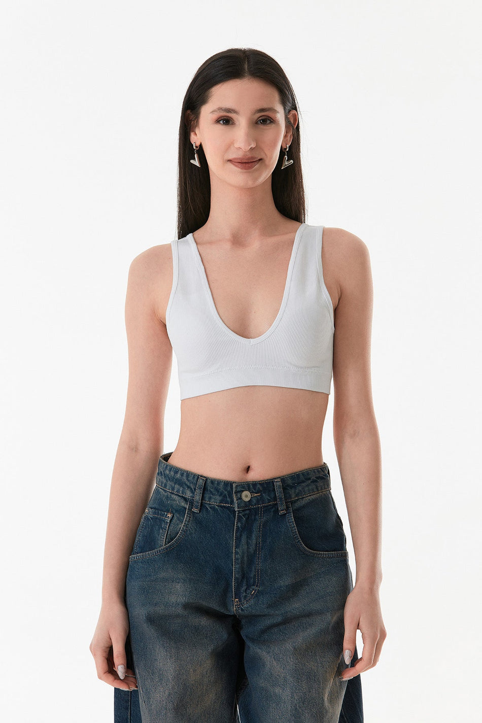Ribbed Covered Seamless Bustier - MALLTURK