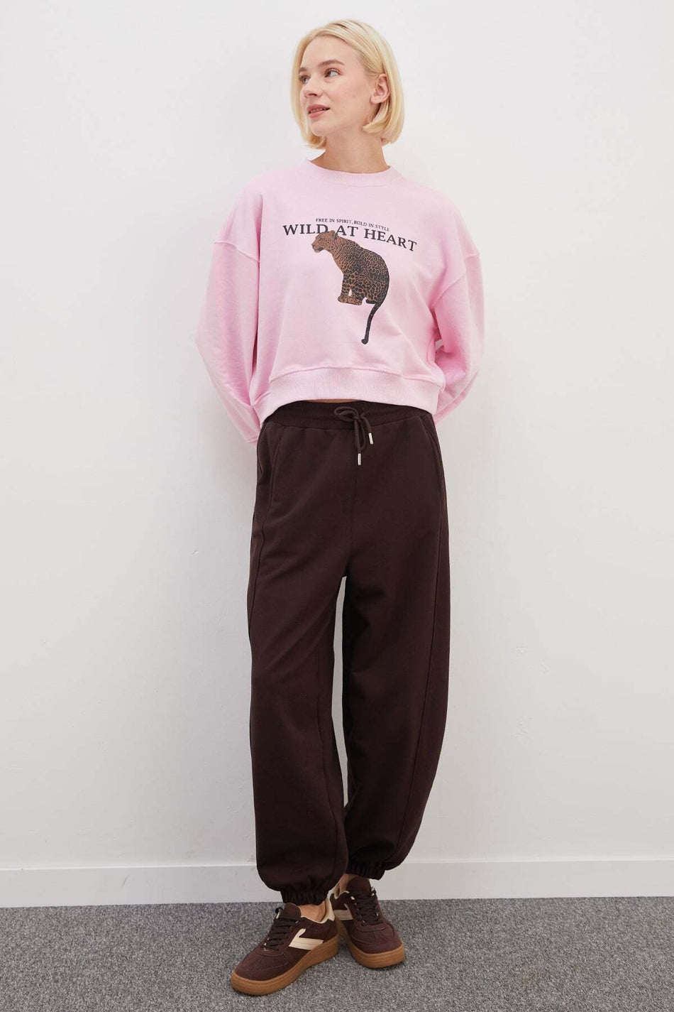 Ribbed Jogger Sweatpants with Elastic Waist - MALLTURK