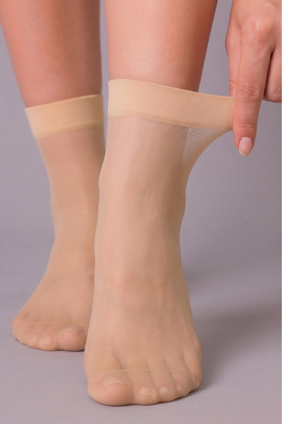 Sahra F 15 3-Piece Shiny Socks - MALLTURK