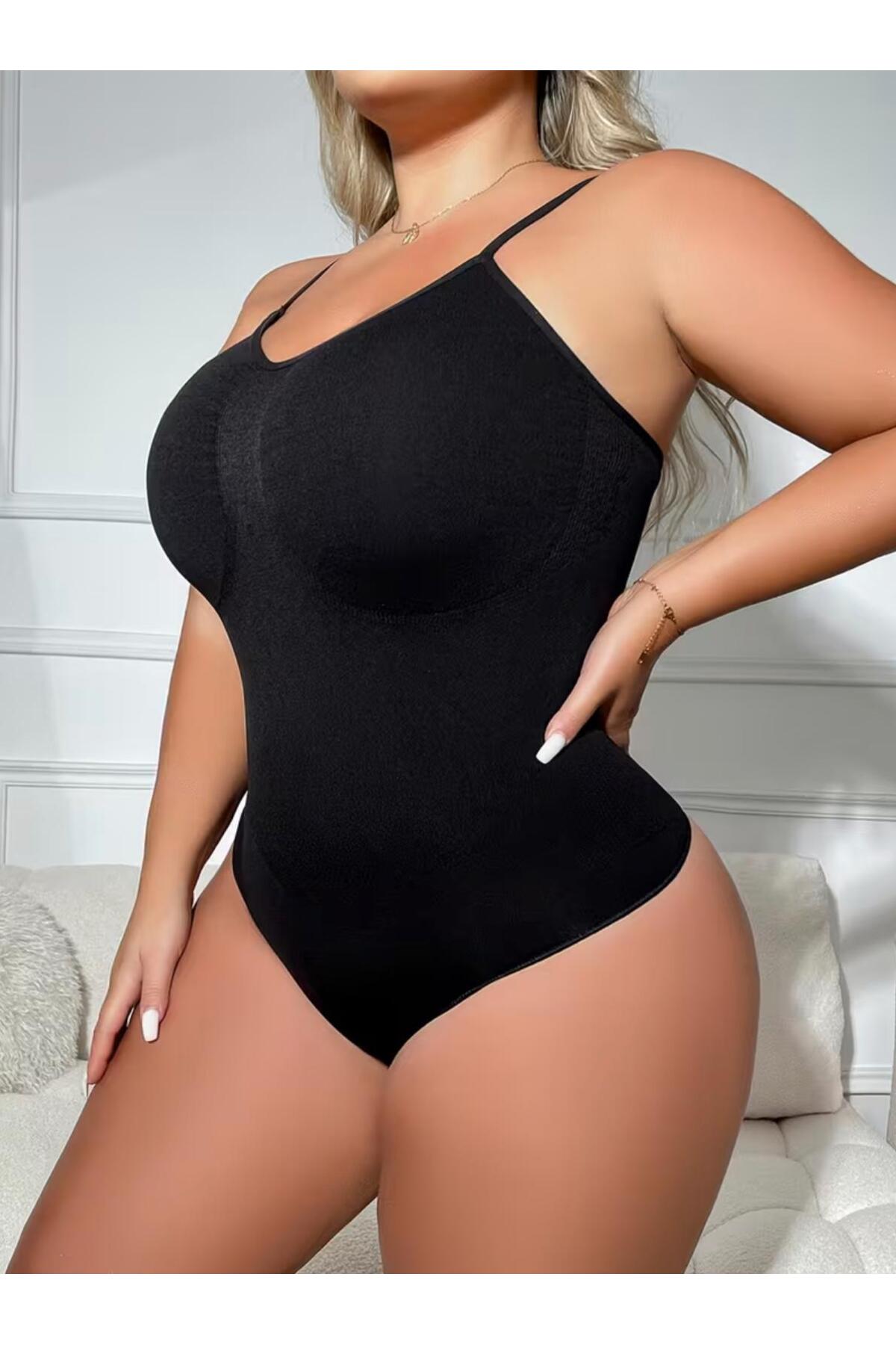 Seamless Bodysuit Corset with Snap Fasteners, Size 2, Slimming and Firming, Push up Effect, Abdomen and Waist Tightening, Women's Body Corset 9051 - MALLTURK