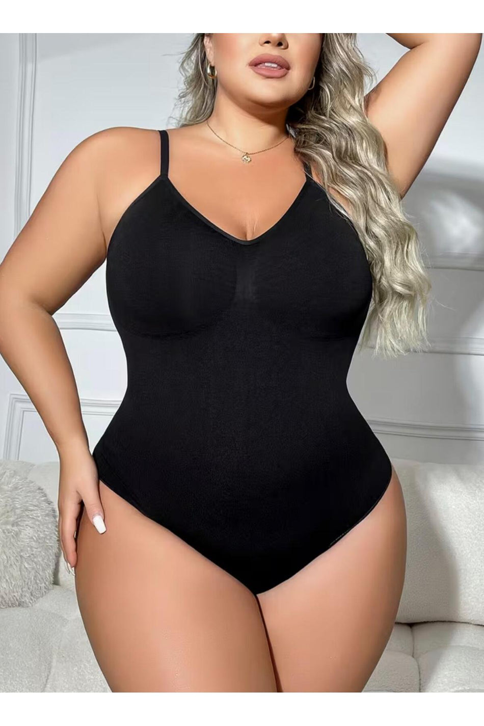 Seamless Bodysuit Corset with Snap Fasteners, Size 2, Slimming and Firming, Push up Effect, Abdomen and Waist Tightening, Women's Body Corset 9051 - MALLTURK