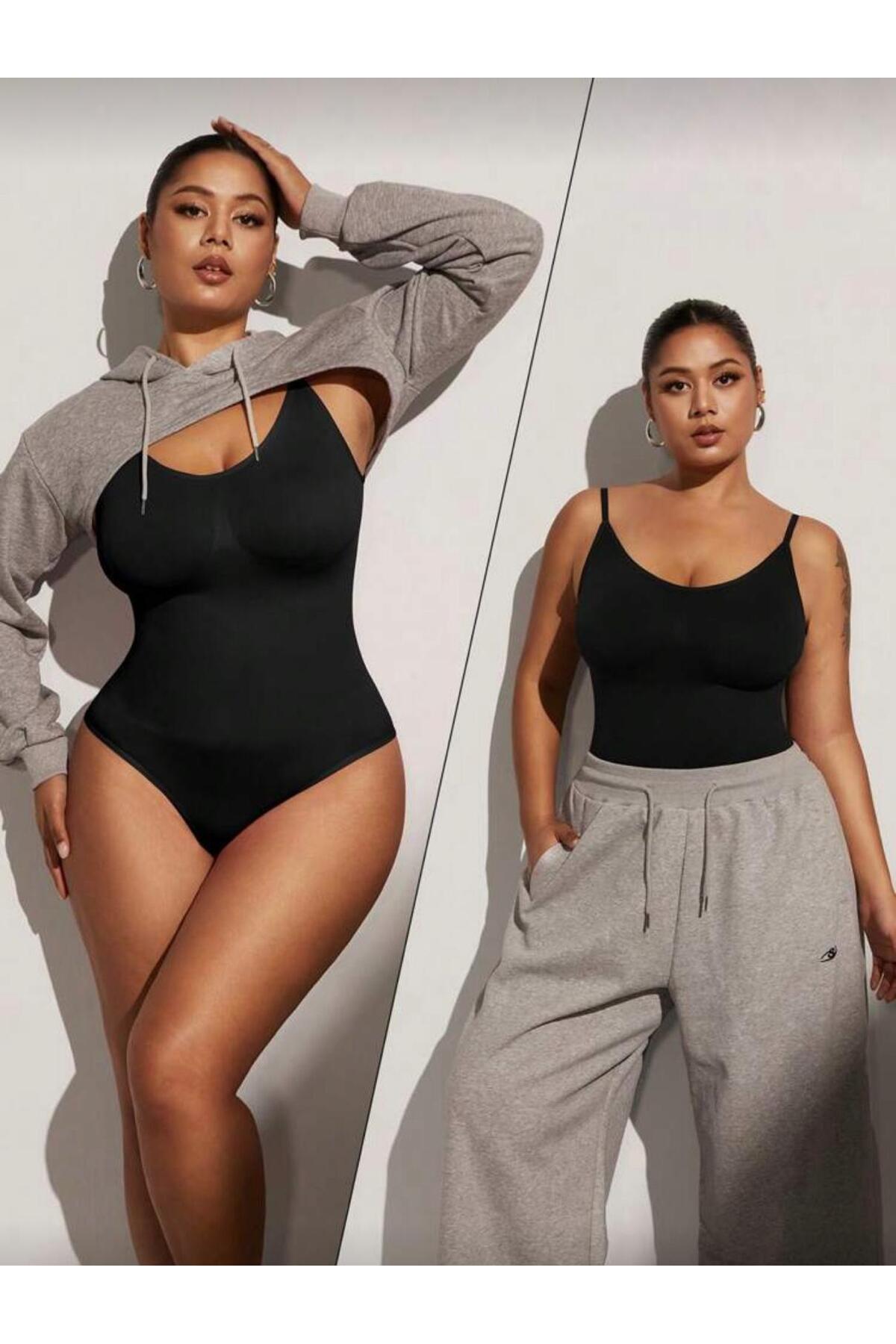 Seamless Bodysuit Corset with Snap Fasteners, Size 2, Slimming and Firming, Push up Effect, Abdomen and Waist Tightening, Women's Body Corset 9051 - MALLTURK