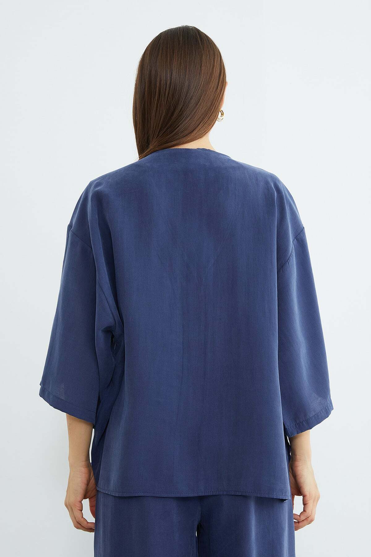 Single Button TENCEL™ Fabric Oversized Jacket - MALLTURK