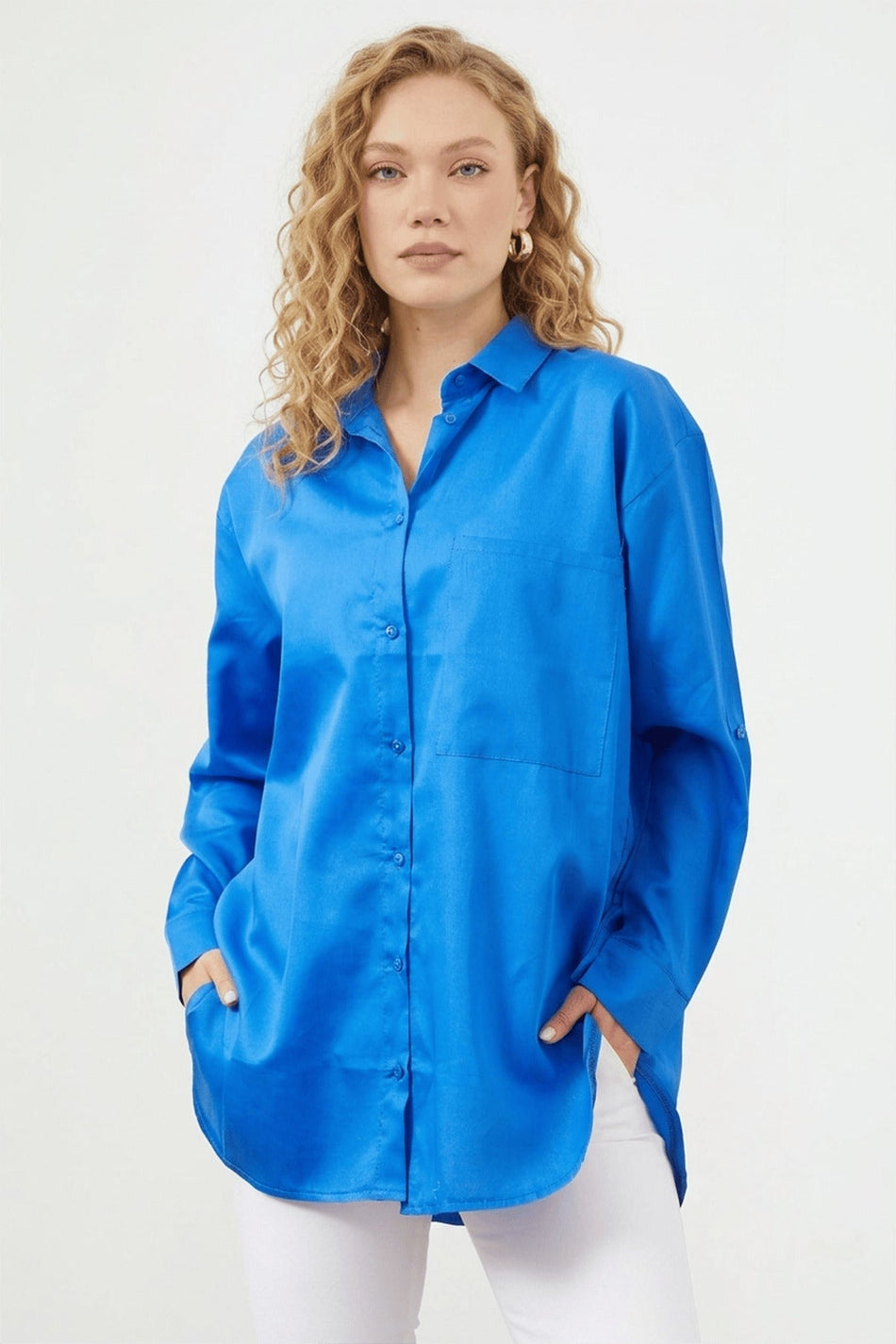 Single Pocket Oversize Shirt - MALLTURK
