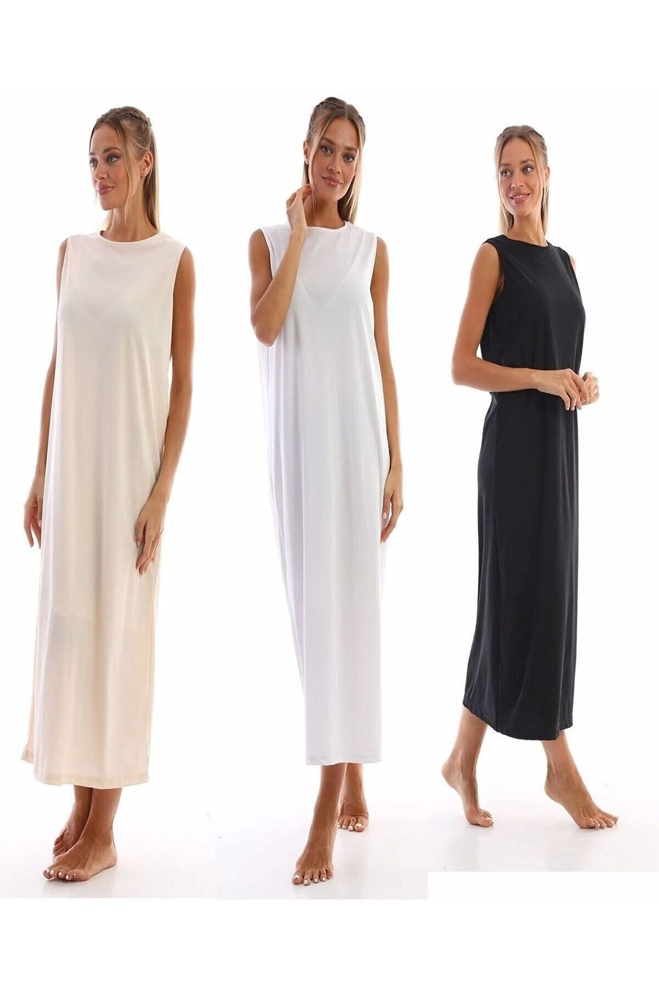 Sleeveless Dress Lining Underskirt - MALLTURK