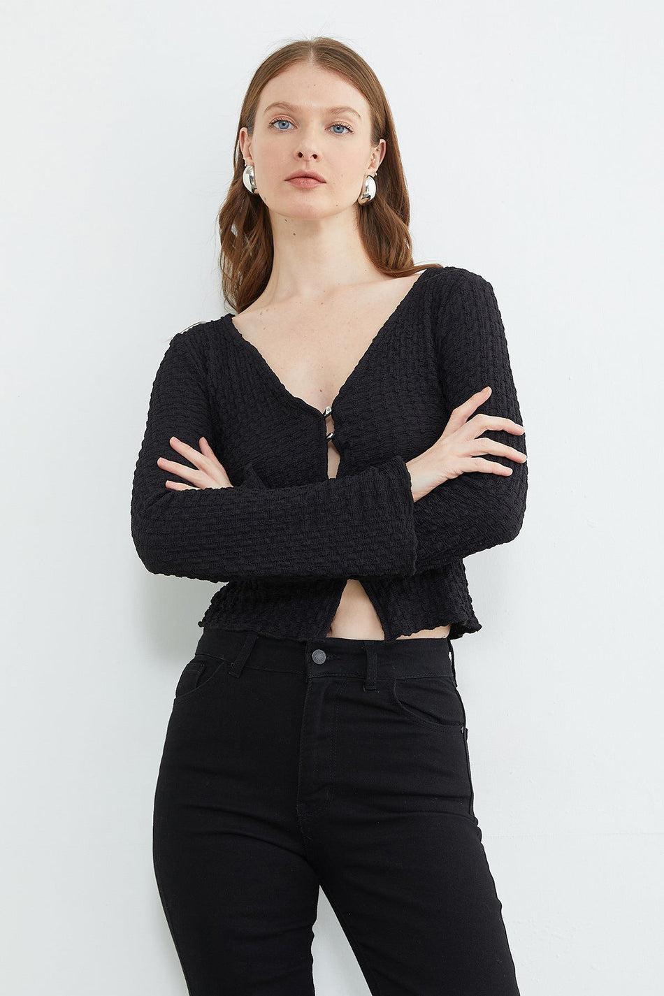 Spanish Sleeve Wrapping Fabric Cardigan - MALLTURK