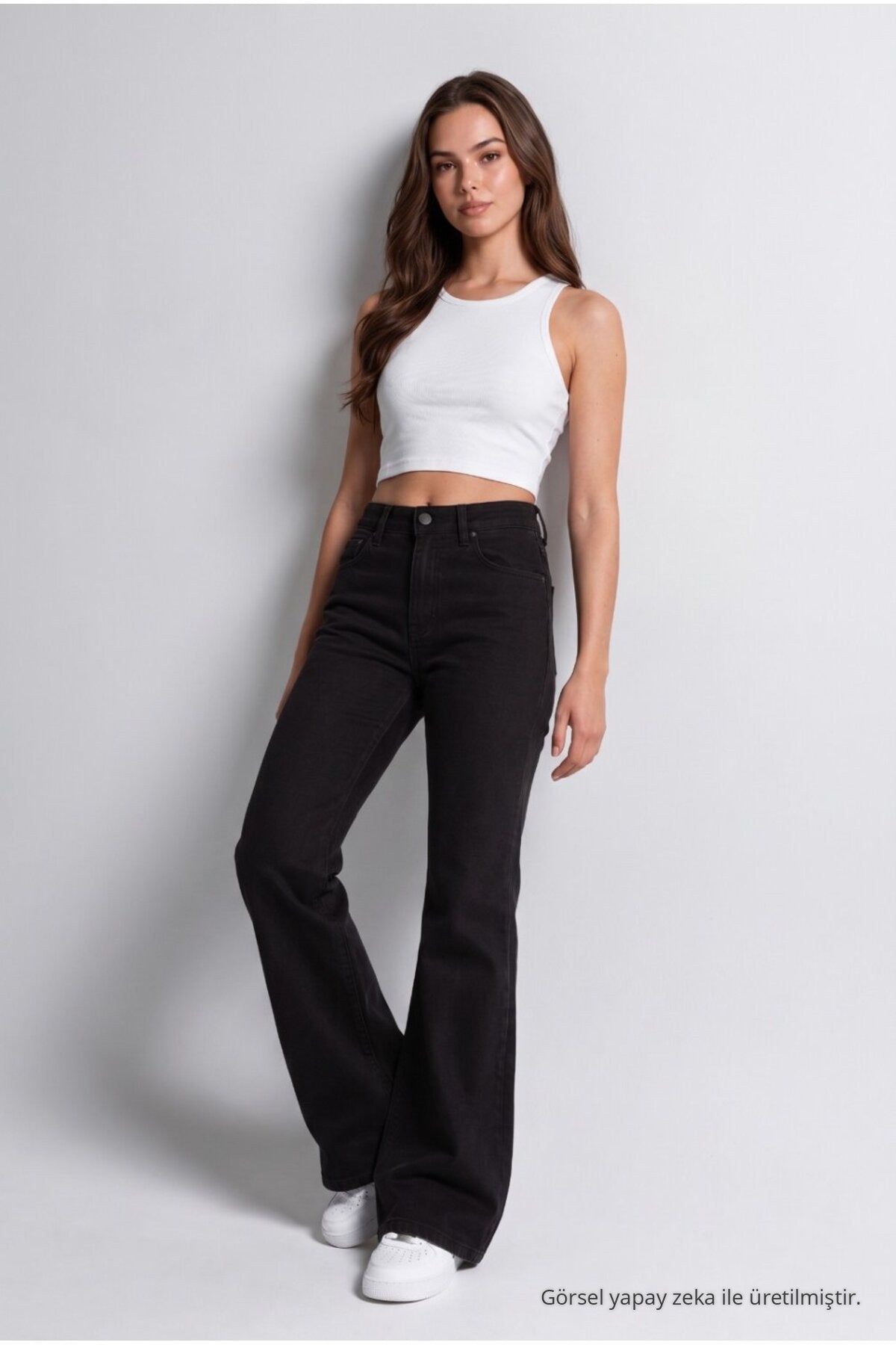 Spanish-style Lycra/Stretch Jeans, Black - MALLTURK